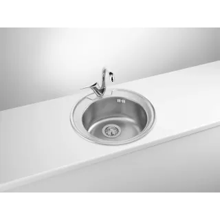 Deante Zlewozmywak stalowy 1-komorowy z ociekaczem ZEU_011C