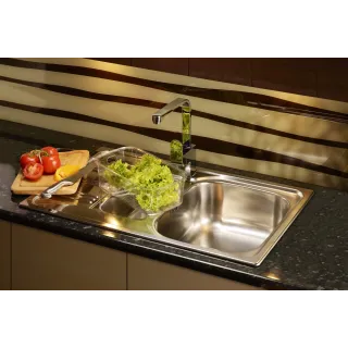 Deante Zlewozmywak stalowy 1-komorowy z ociekaczem ZEX_311A