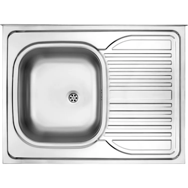 Deante Zlewozmywak stalowy 1-komorowy z ociekaczem po prawej stronie - nakładany ZM6_311P Deante Zlewozmywak stalowy 1-komorowy z ociekaczem po prawej stronie - nakładany ZM6_311P