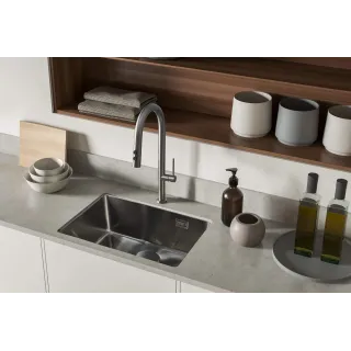 Deante Zlewozmywak stalowy 1-komorowy ZPO_D10B