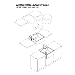 Deante Zlewozmywak granitowy 1-komorowy ZQE_T10K