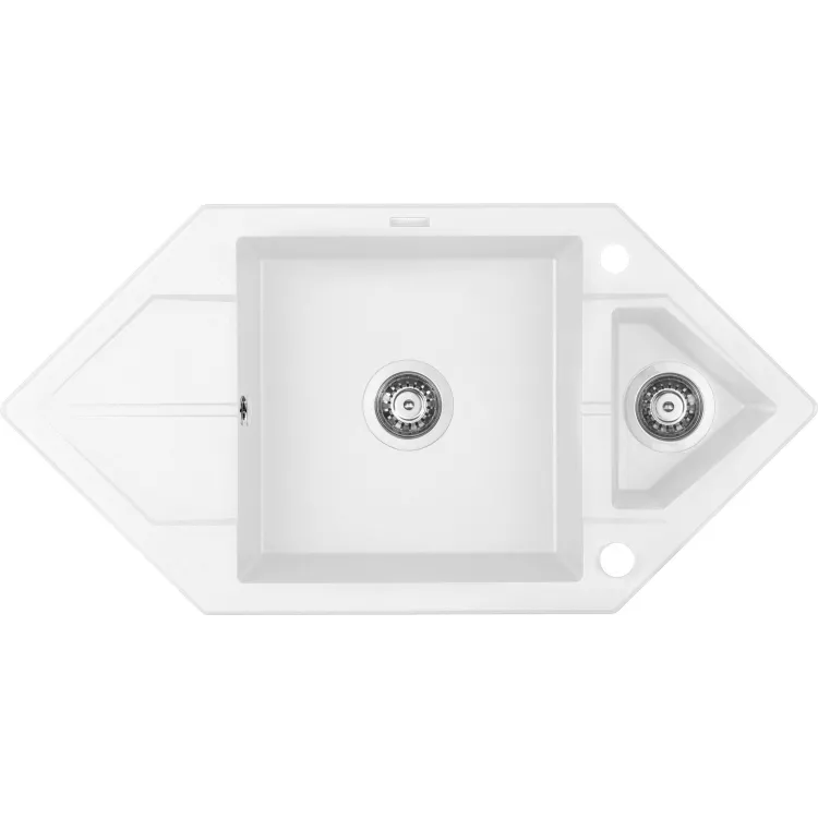 Deante Zlewozmywak granitowy 1.5-komorowy z ociekaczem - Space-Saver ZQP_A653 Deante Zlewozmywak granitowy 1.5-komorowy z ociekaczem - Space-Saver ZQP_A653