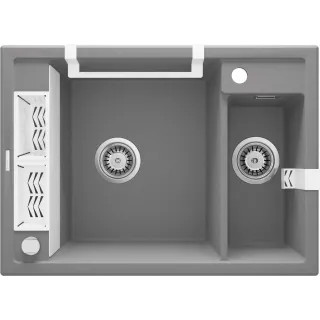 Deante Zlewozmywak granitowy magnetyczny 1.5-komorowy ZRM_S503