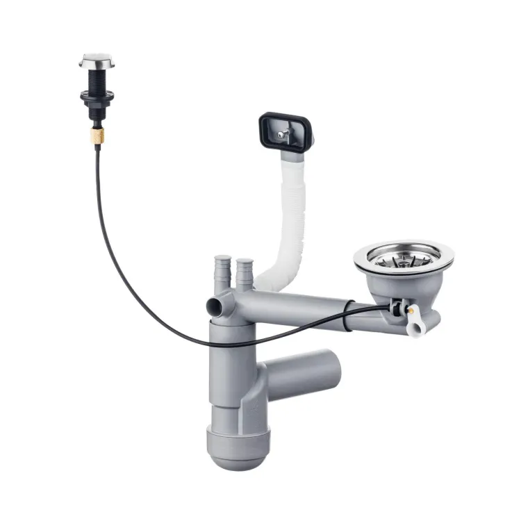 Deante Syfon do zlewozmywaka stalowego 1-komorowego - Space-Saver ZXY_9913