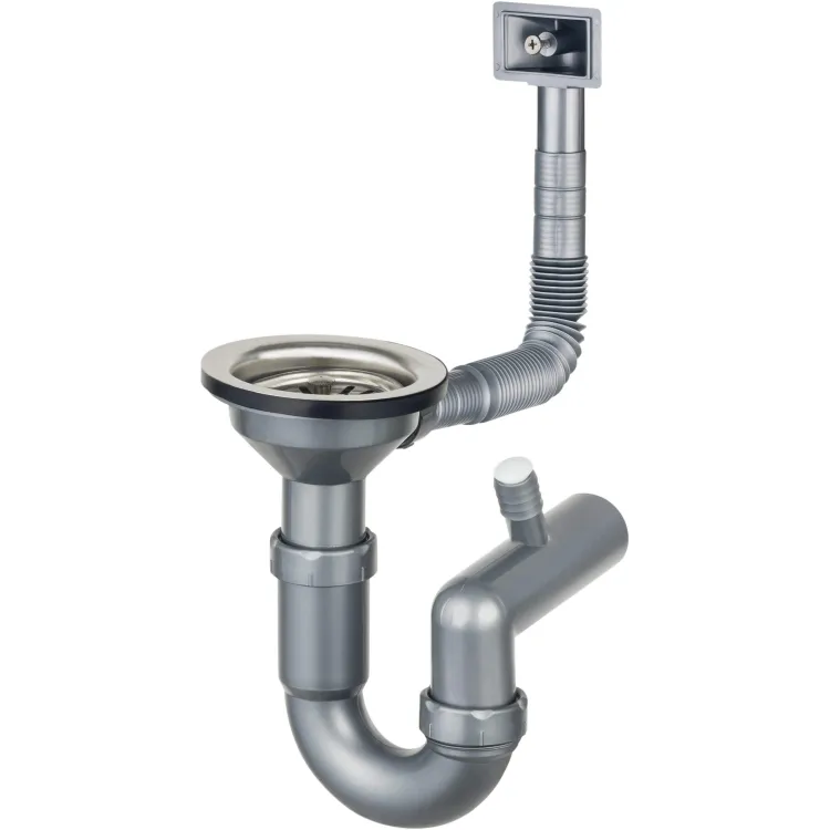 Deante Syfon do zlewozmywaka stalowego 1-komorowego - odpływ 3.5" ZXY_9926 Deante Syfon do zlewozmywaka stalowego 1-komorowego - odpływ 3.5" ZXY_9926