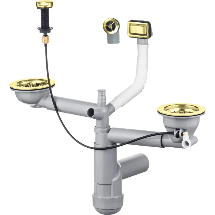 Deante Syfon do zlewozmywaka granitowego 1.5- i 2-komorowego - Space-Saver ZXY_Z912