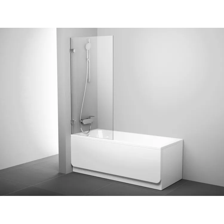 Ravak Ścianka wannowa BVS1 80, chrom+szkło transparent 7U840A00Z1 Ravak Ścianka wannowa BVS1 80, chrom+szkło transparent 7U840A00Z1