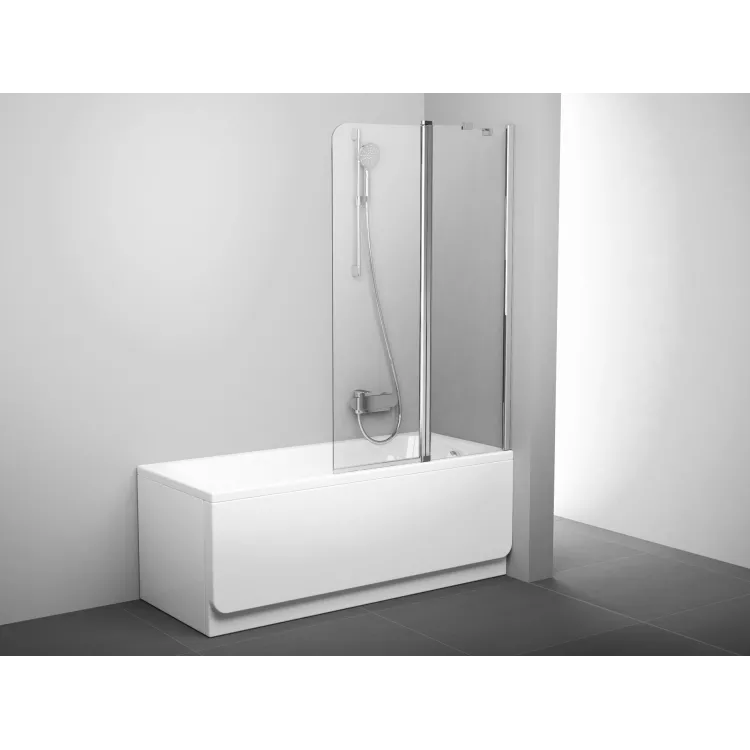 Ravak Parawan nawannowy CVS2 100 P, połysk+szkło transparent 7QRA0C00Z1