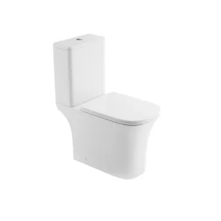 Invena KOMPAKT WC, QFS, CLARITY KWADRATOWA, BIAŁA Z DESKĄ...