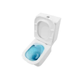 Invena Kompakt WC Clarity z systemem cichego spłukiwania QFS i deską wolnoopadającą CE-86-001-I