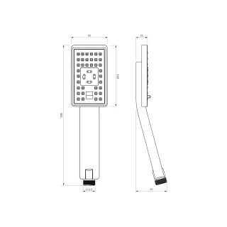 Omnires JIMJIM rączka prysznicowa, chrom połysk JIMJIM-RCR