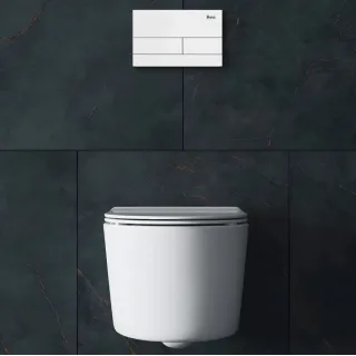 Rea PRZYCISK DO STELAŻA PODTYNKOWEGO T GLASS BLACK REA-E0051