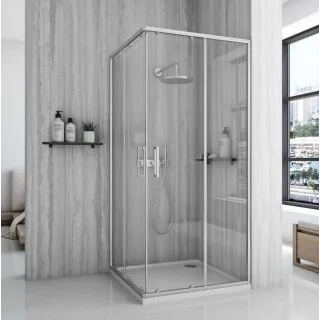 Rea KABINA CITY BRUSH NIKIEL 80X100 REA-K6497