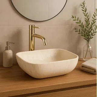 Rea UMYWALKA FREJA TRAVERTINE MATT - NABLATOWA REA-U6689