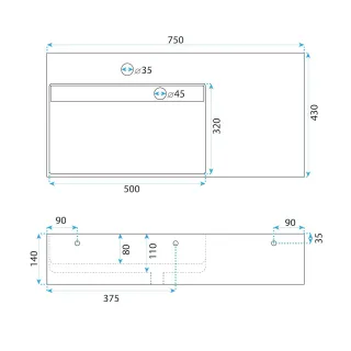 Rea UMYWALKA KONGLOMERATOWA ARCHI 75 - NABLATOWA REA-U4300