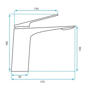 Rea BATERIA UMYWALKOWA AVALON CHROM NISKA REA-B1178