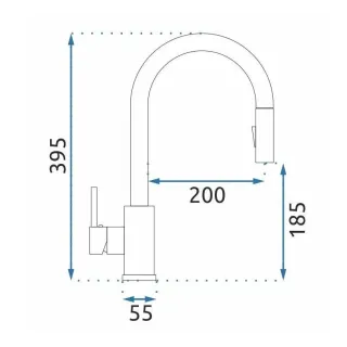 Rea BATERIA KUCHENNA FRESH MIEDŹ SZCZOTKOWANA REA-B6560