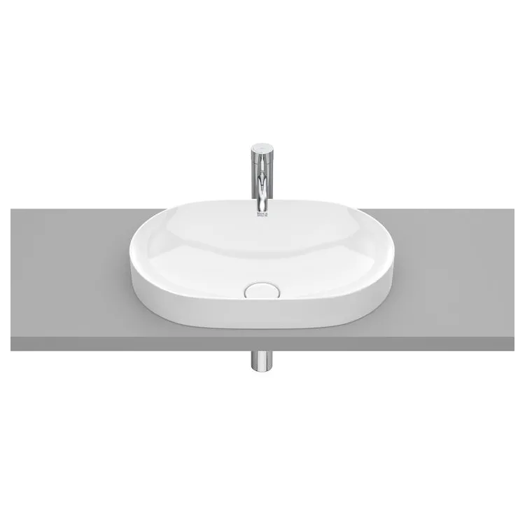 Roca INSPIRA ROUND Umywalka 550x370 H75 mm FINECERAMIC ® A327527000 Roca INSPIRA ROUND Umywalka 550x370 H75 mm FINECERAMIC ® A327527000
