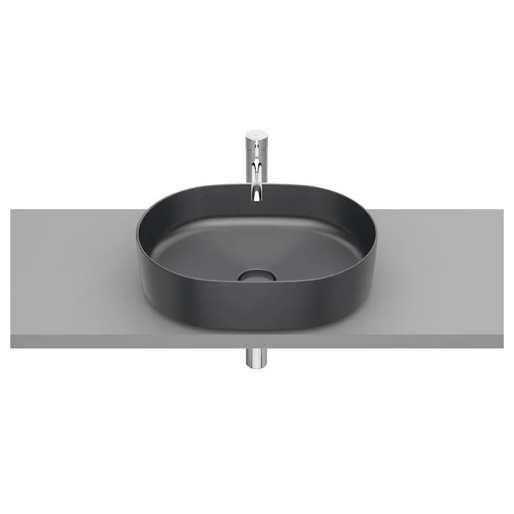 Roca INSPIRA ROUND Umywalka 500X370 OCT FINECERAMIC ® ONYX A327520640