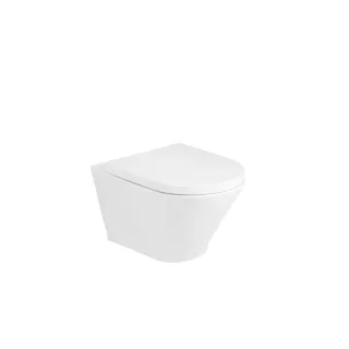 Roca GAP ROUND ZESTAW Miska wc podwieszana Rimless +...