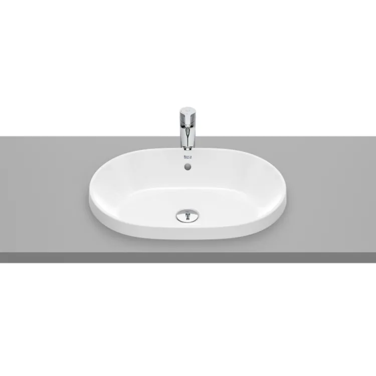 Roca GAP Umywalka blatowa owalna 55x39 cm, z przelewem, Supraglaze® A3270Y5S00 Roca GAP Umywalka blatowa owalna 55x39 cm, z przelewem, Supraglaze® A3270Y5S00