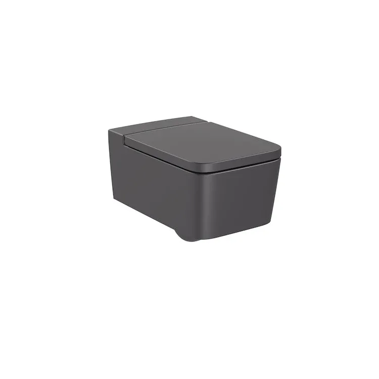 Roca INSPIRA SQUARE Miska podwieszana Rimless 560 x 370 ONYX A346537640 Roca INSPIRA SQUARE Miska podwieszana Rimless 560 x 370 ONYX A346537640