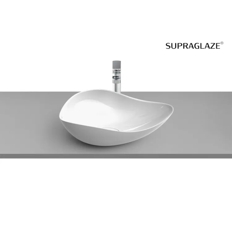 Roca OHTAKE Umywalka nablatowa 54x37,5x18,5 cm Supraglaze® A327A13S00