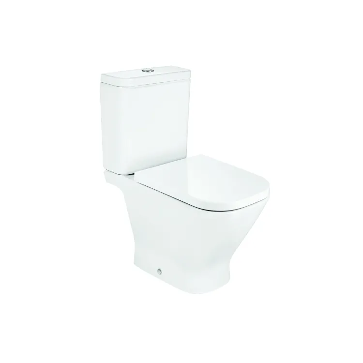 Roca GAP SQUARE Miska WC do kompaktu Rimless 65 cm, STANDARD, o/podwójny A342479000
