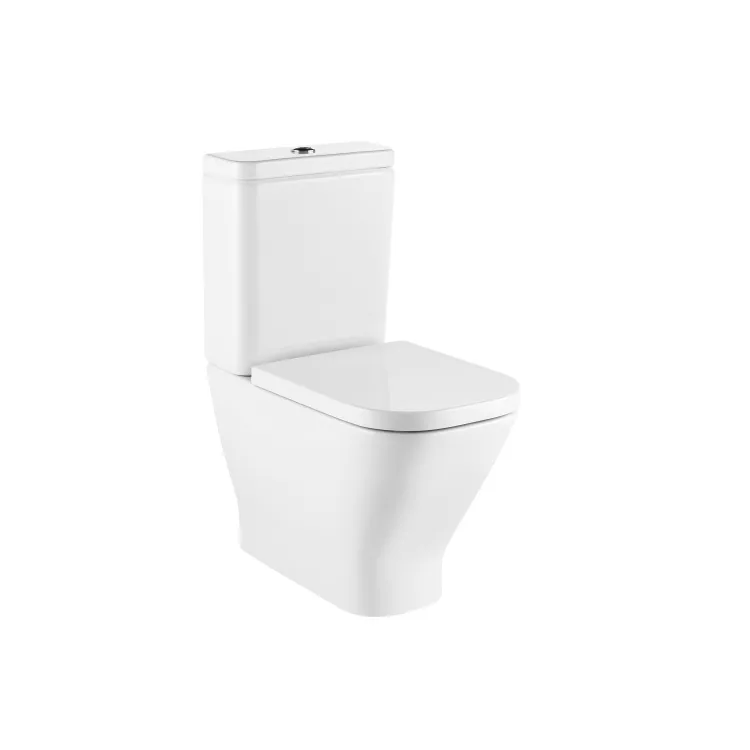 Roca GAP SQUARE Miska WC do kompaktu Rimless 60 cm, przyścienna BTW, o/podwójny A34273A000