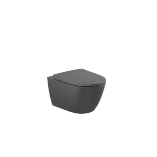 Roca ONA Miska WC podwieszana Rimless Vortex 53 cm CZARNY...