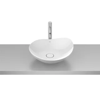 Roca OHTAKE Umywalka nablatowa 47x40,5 cm Fineceramic®...