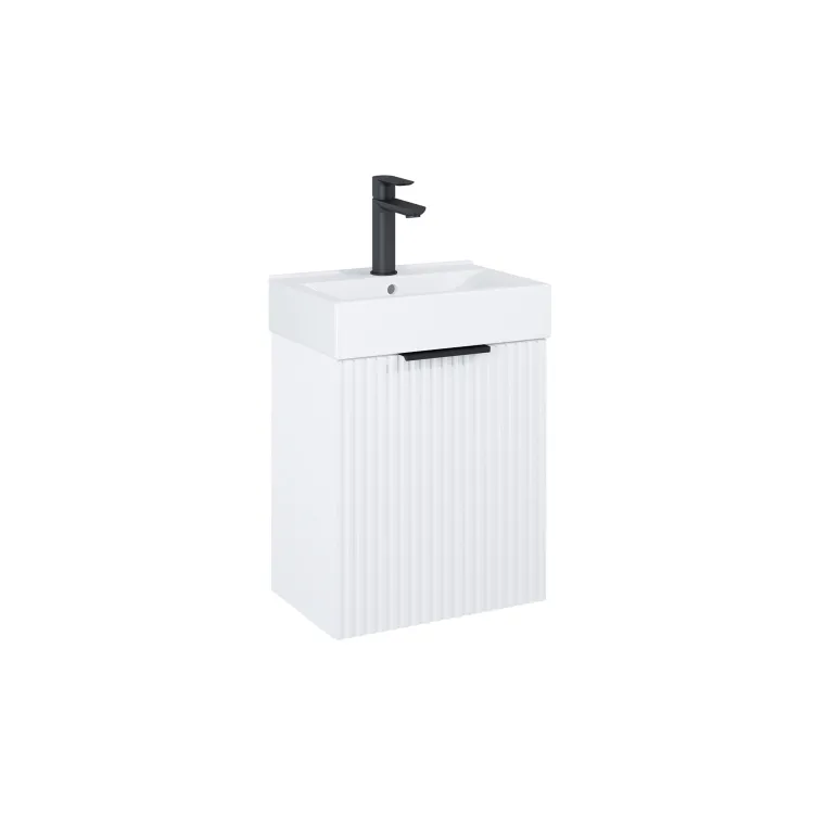 Roca REEF Zestaw łazienkowy Unik 45 cm, biały mat (bez syfonu) A852446529