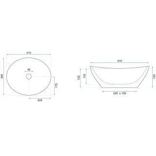 Rea UMYWALKA SOFIA SAVANA MATT - NABLATOWA REA-U6361