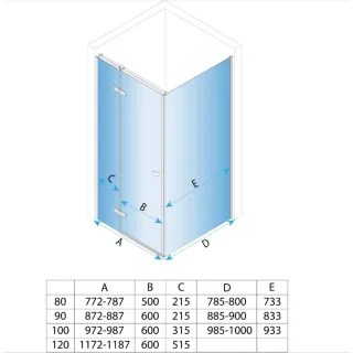 Rea ŚCIANKA ATLAS CHROM 80 REA-K4332