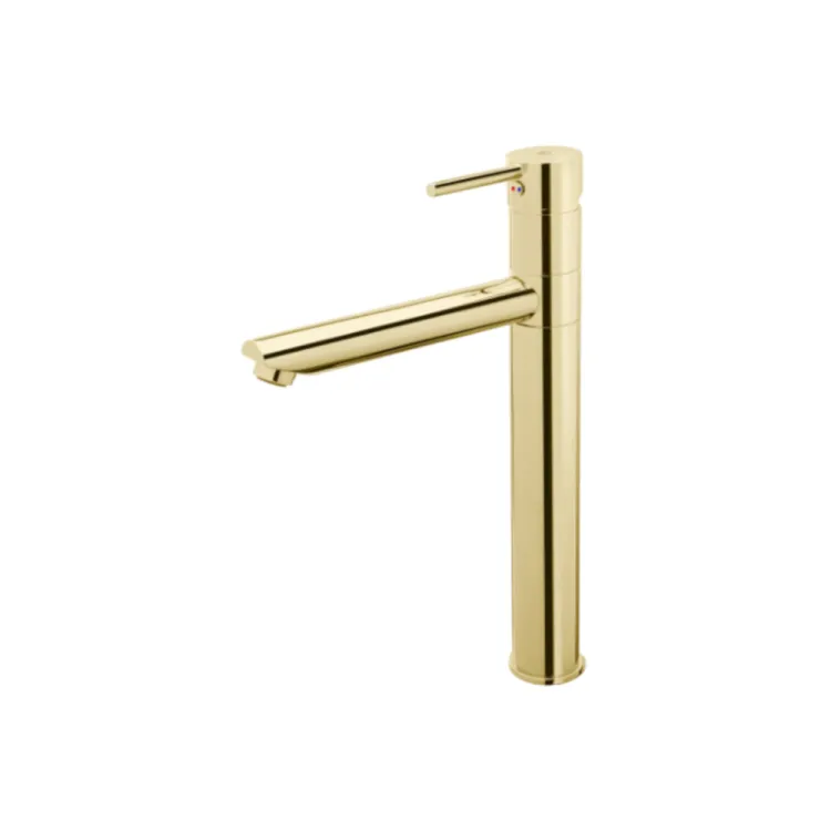 Fdesign Flusso Bateria umywalkowa nablatowa złota FD1-FLS-2L-55 Fdesign Flusso Bateria umywalkowa nablatowa złota FD1-FLS-2L-55