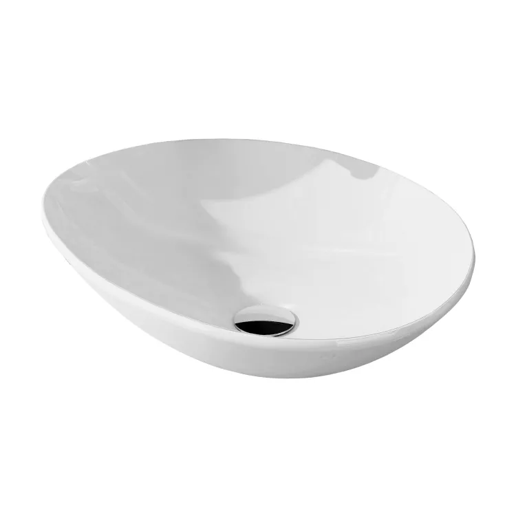 Elita Oxy Umywalka nablatowa 51.2x41 Biała