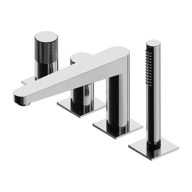 Omnires Contour Bateria wannowa 4-otworowa Chrom Omnires Contour Bateria wannowa 4-otworowa Chrom
