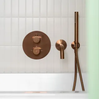 Omnires MICROPHONE rączka prysznicowa, miedź szczotkowana MICROPHONEX-RCPB