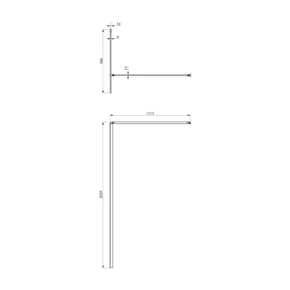 Omnires MARINA kabina prysznicowa typu walk-in, 90 cm, chrom połysk, szkło transparentne DNR90XCRTR