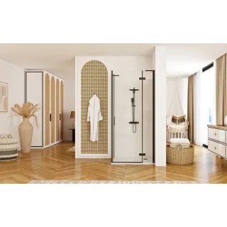 Rea ŚCIANKA PRYSZNICOWA HUGO BLACK 80 REA-K6607