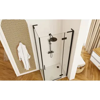 Rea ŚCIANKA PRYSZNICOWA HUGO BLACK 80 REA-K6607