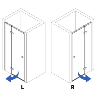 Rea DRZWI PRYSZNICOWE ATLAS BRUSH GOLD 100 L REA-K4674