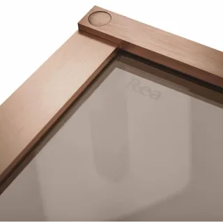 Rea ŚCIANKA PRYSZNICOWA HUGO BROWN/BRUSH COPPER 80 REA-K6964