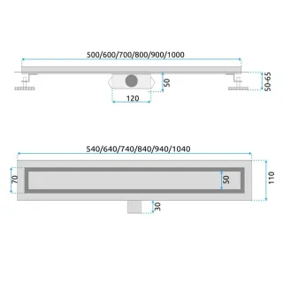 Rea ODPŁYW NEOX ZŁOTY 1000 REA-G2565