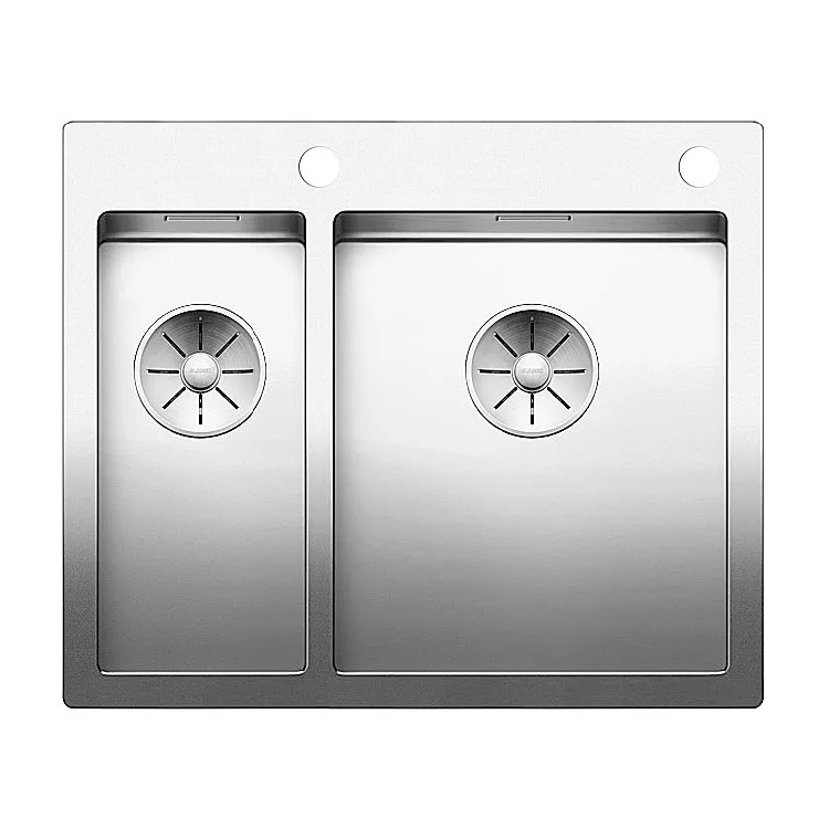 BLANCO CLARON 340/180-IF/A stal polerowana prawa, korek auto., InFino, PushControl 521647