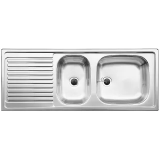 BLANCO TOP EZS 11x4 stal matowa odwracalny, bez przelewu...