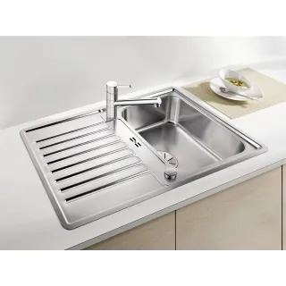 BLANCO CLASSIC Pro 45 S-IF stal polerowana odwracalny, korek auto., InFino 523661