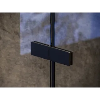 Ravak Drzwi prysznicowe Cool! COSD2 120, czarna+szkło transparent X0VVGC300Z1