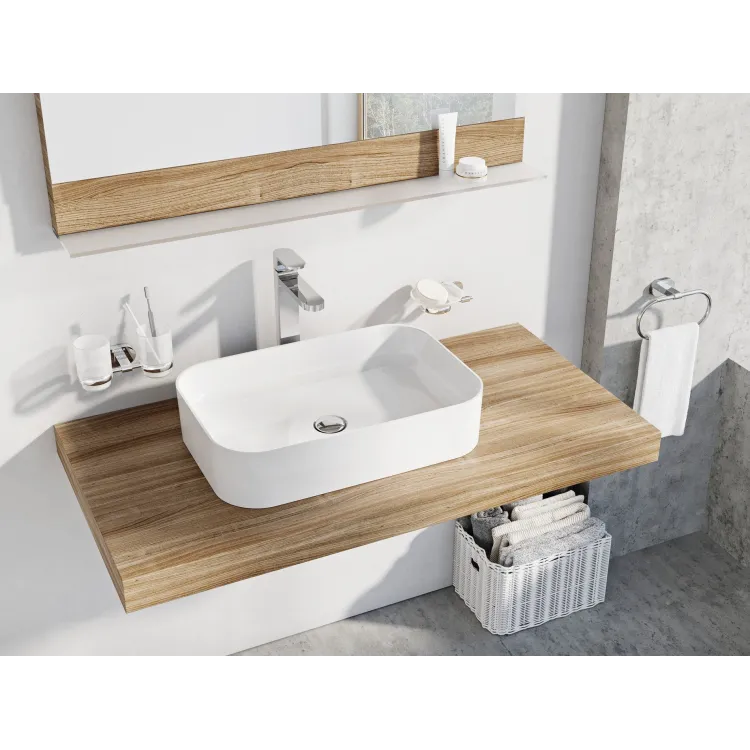 Ravak Umywalka ceramiczna Ceramic Slim R 55, biała XJX01155002
