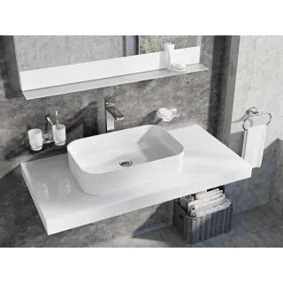 Ravak Umywalka ceramiczna Ceramic Slim R 55, biała XJX01155002